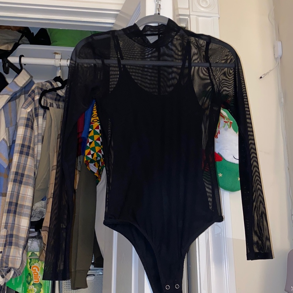 Bodycon mesh body suit